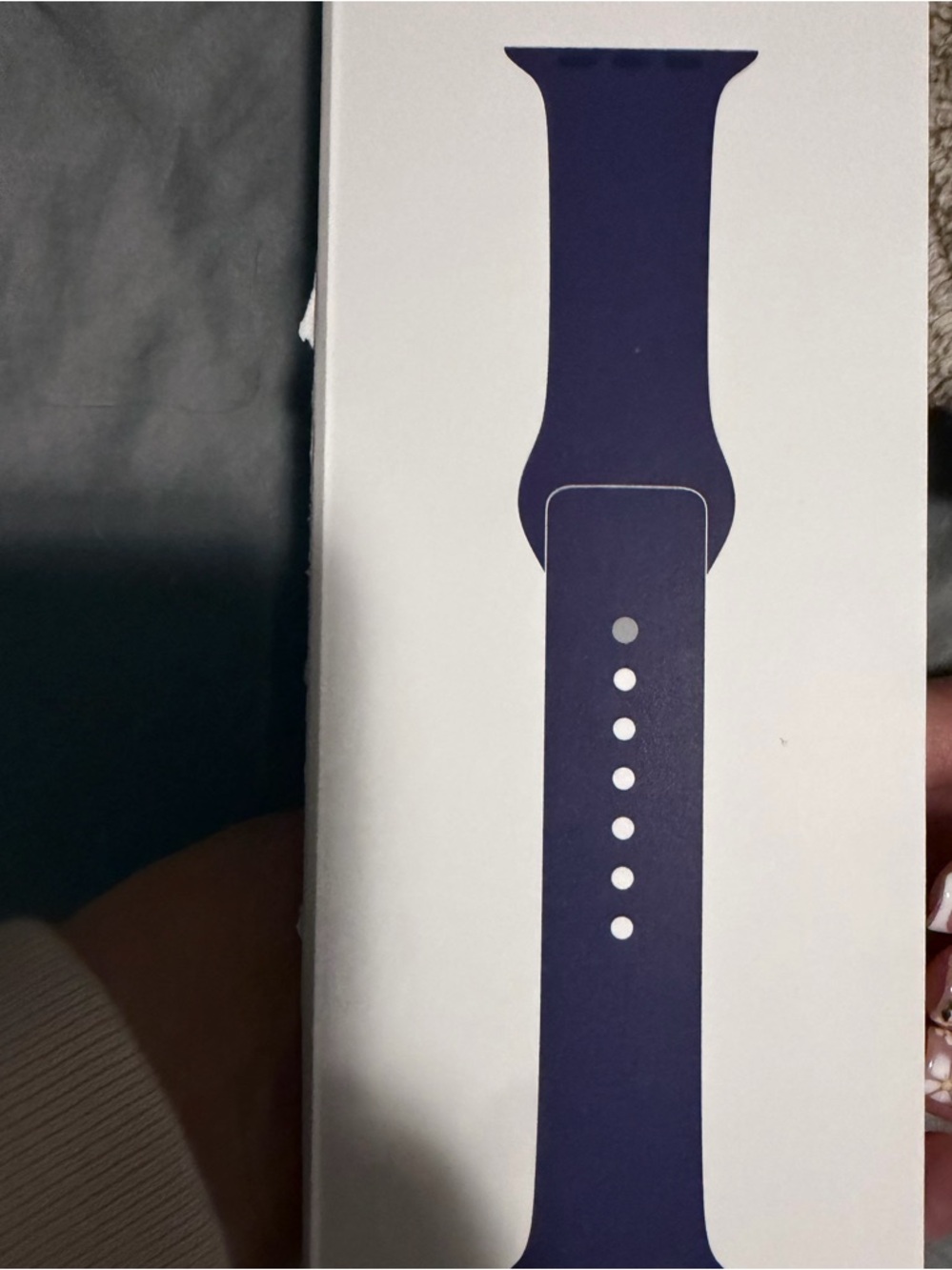 Navy Silicone Apple Watch Band - Classic Sport Style
